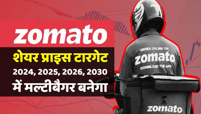 Zomato Share Price Target 2024, 2025, 2026, 2030 में मल्टीबैगर बनेगा